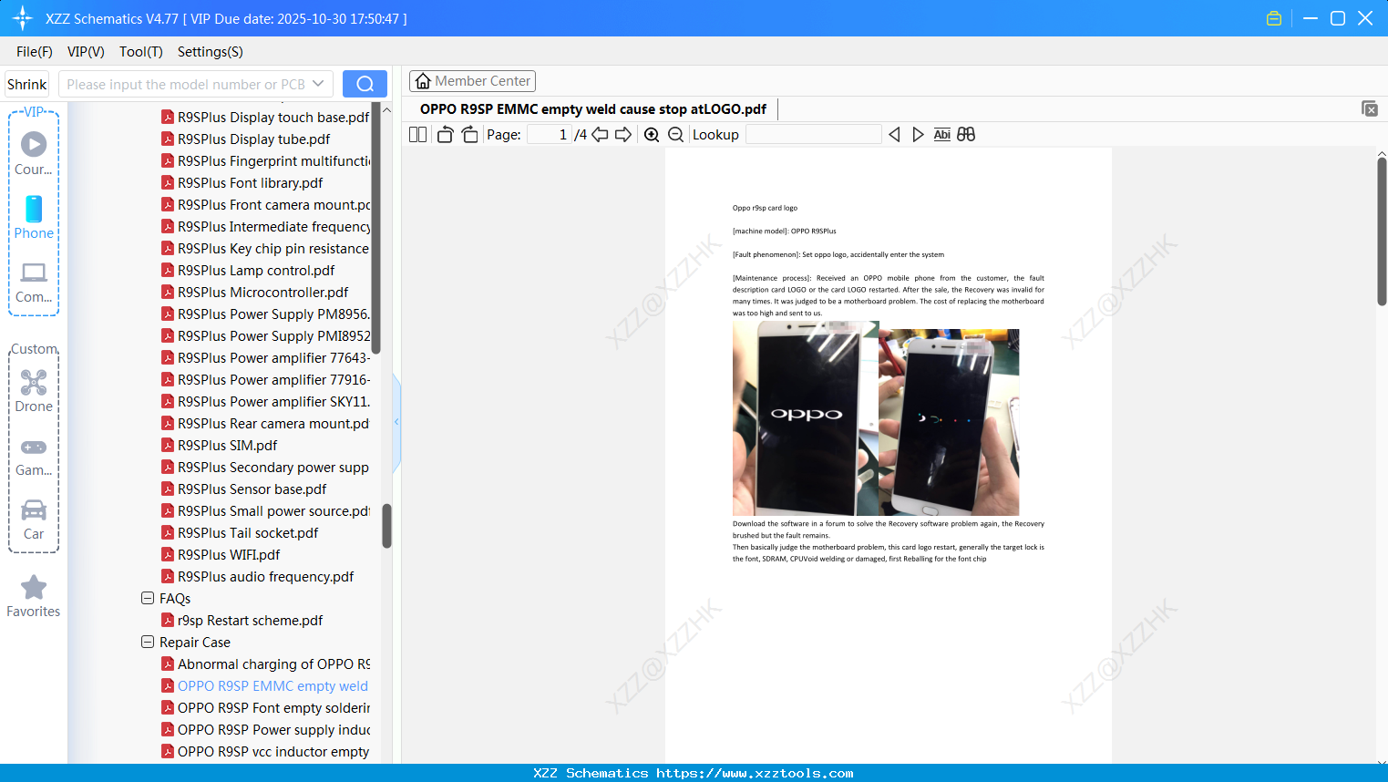 OPPO R9SP EMMC Empty Weld Cause Stop AtLOGO